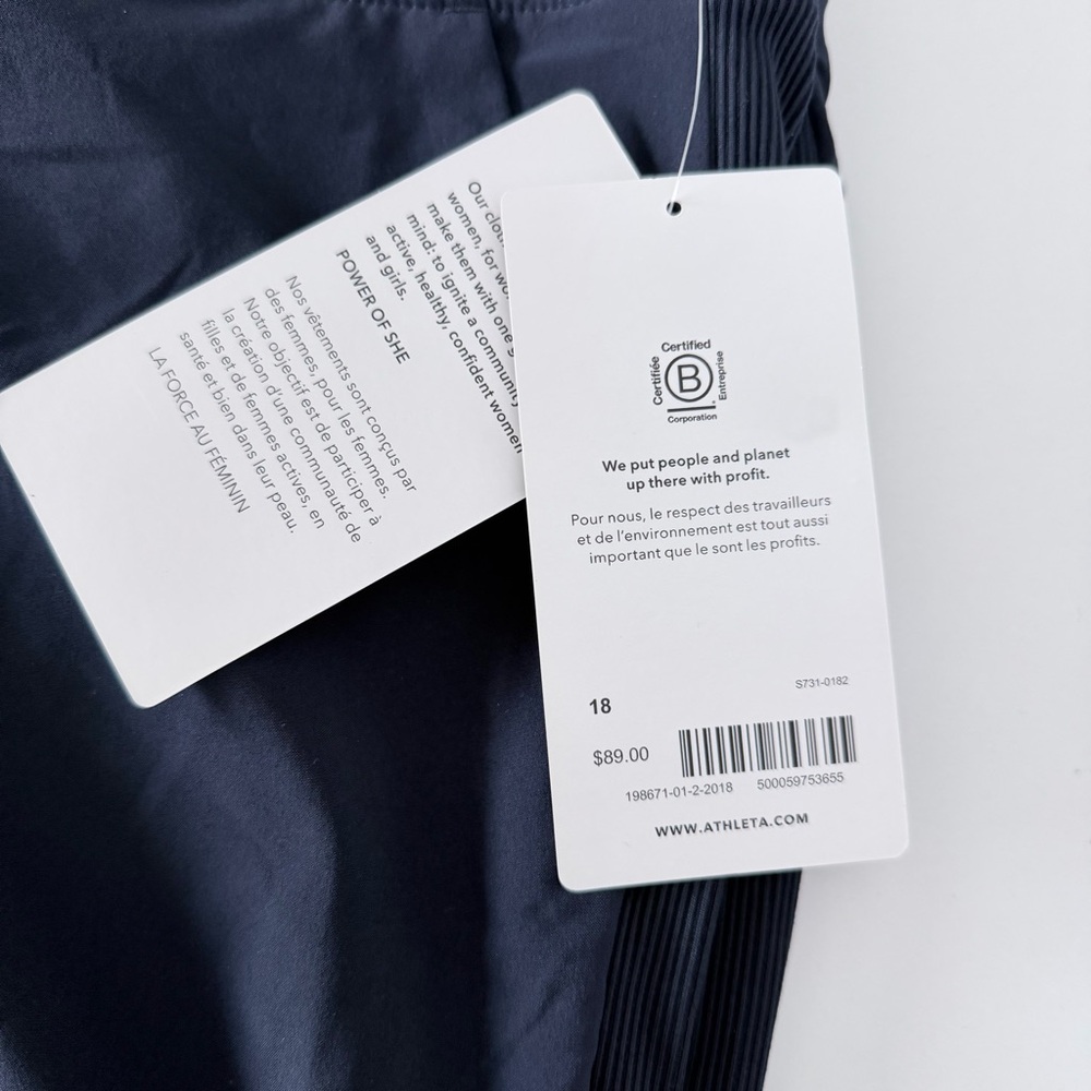 NWT Athleta Brooklyn Mid Rise Ankle Pant Navy Size 18 - Picture 4 of 8